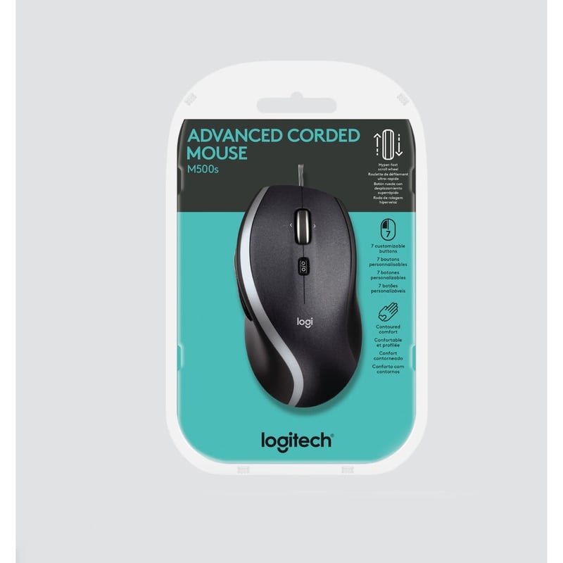 Logitech M500S Advanced Corded Mouse