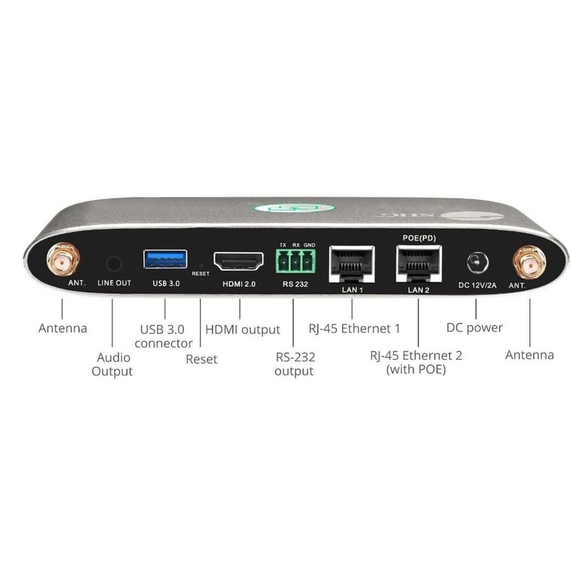 4K Dual View Wireless Media Presentation Switch Gateway - For Meetings & Boardroom Presentation - Thumbnail 4
