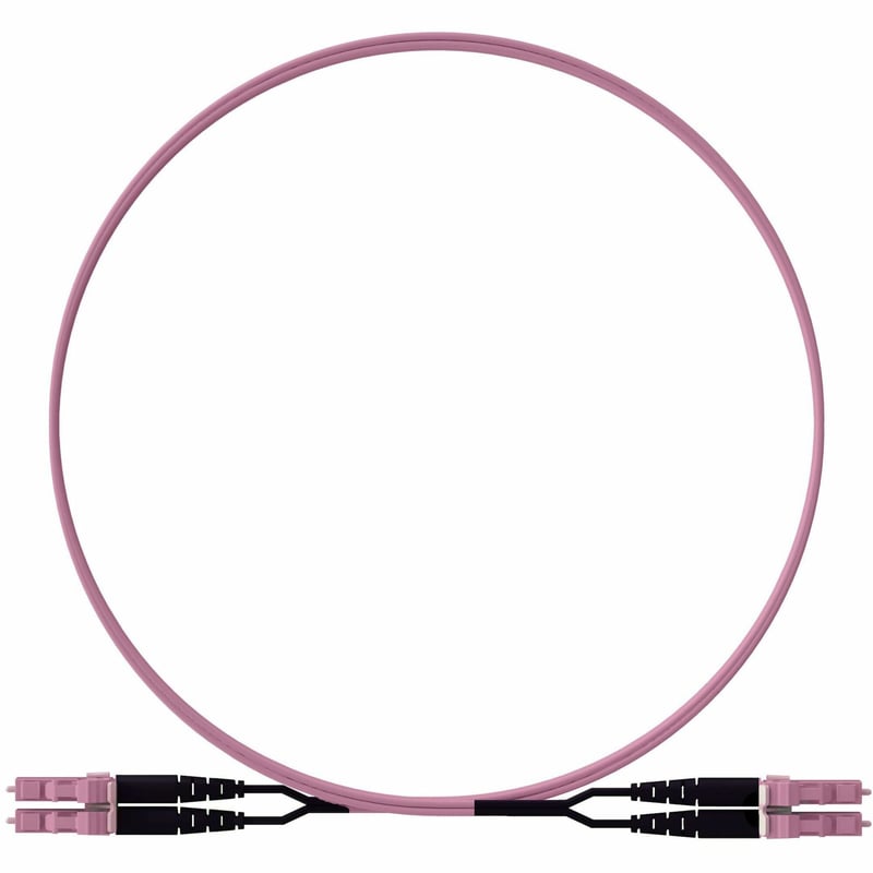 Panduit OM4+ 2f 1.6mm PC OFNP LC Key J / LC Key J Std Polarity Ult IL RO Jacket 10m - Thumbnail 1