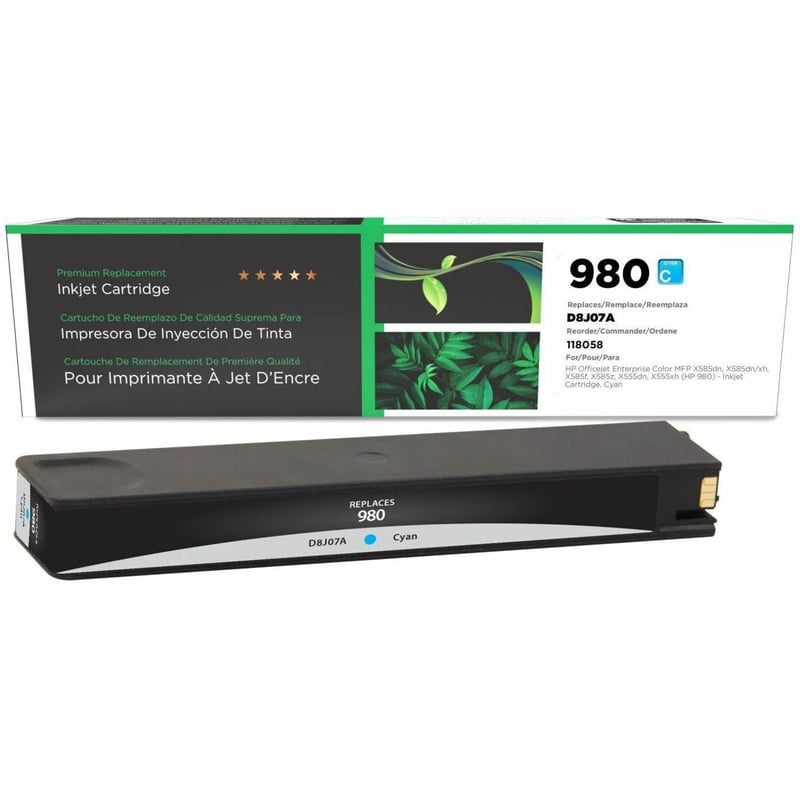 Clover Imaging Remanufactured Cyan Ink Cartridge for HP 980 (D8J07A) - Thumbnail 1