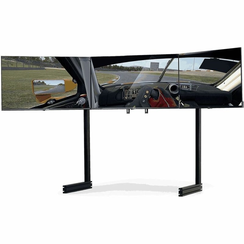 Next Level Racing Elite Free Standing Triple Monitor Stand- Black Edition - Thumbnail 2