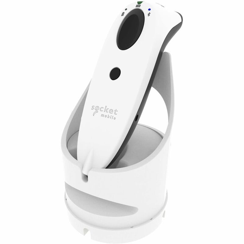 Socket Mobile SocketScan S720, Linear Barcode Plus QR Code Reader, White & Black Dock - Thumbnail 2