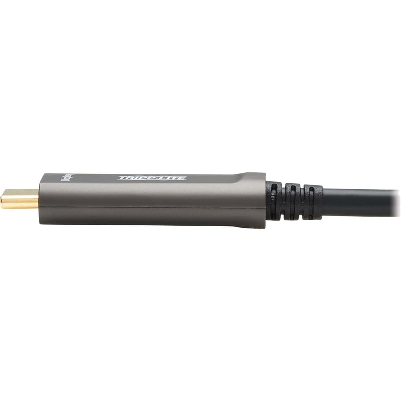 Eaton Tripp Lite Series USB-C to USB-C Plenum-Rated Fiber Active Optical Cable (AOC) - 4K 60 Hz, HDR, 4:4:4, M/M, Black, 15 m (49 ft.), Video-Only - Thumbnail 4