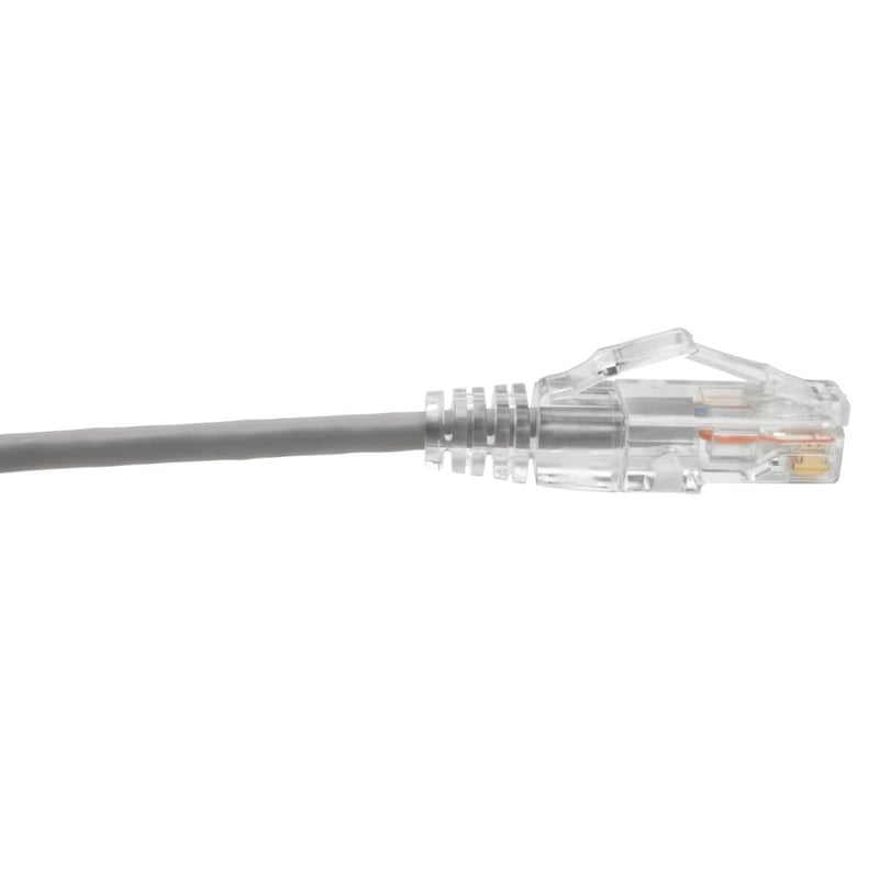 Eaton Tripp Lite Series Cat6 Gigabit Snagless Slim UTP Ethernet Cable (RJ45 M/M), PoE, Gray, 2 ft. (0.61 m) - Thumbnail 5