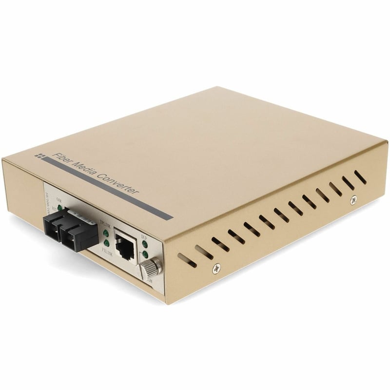 AddOn 10/100/1000Base-TX(RJ-45) to 1000Base-SX(SC) MMF 850nm 550m Managed Media Converter - Thumbnail 1