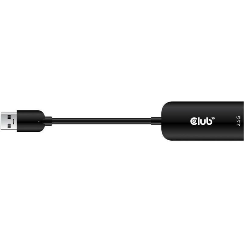 Club 3D USB 3.2 Gen1 Type A To RJ45 2.5Gb Adapter - Thumbnail 3