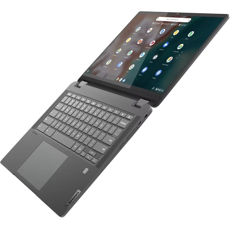 Lenovo Flex5 Chrome 14IAU 83AJ0000UX 14" Touchscreen Convertible 2 in 1 Chromebook - WUXGA - 1920 x 1200 - Intel Core i5 12th Gen i5-1235U Deca-core (10 Core) 1.30 GHz - 8 GB Total RAM - 8 GB On-board Memory - 256 GB SSD - Storm