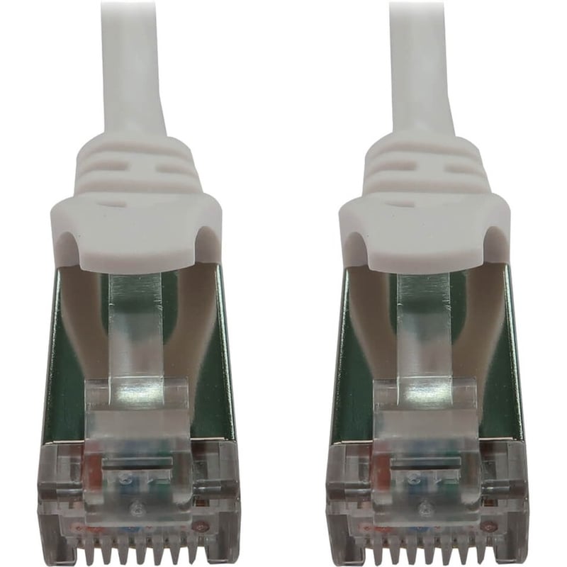 Eaton Tripp Lite Series Cat6a 10G Snagless Shielded Slim STP Ethernet Cable (RJ45 M/M), PoE, White, 6 ft. (1.8 m) - Thumbnail 2