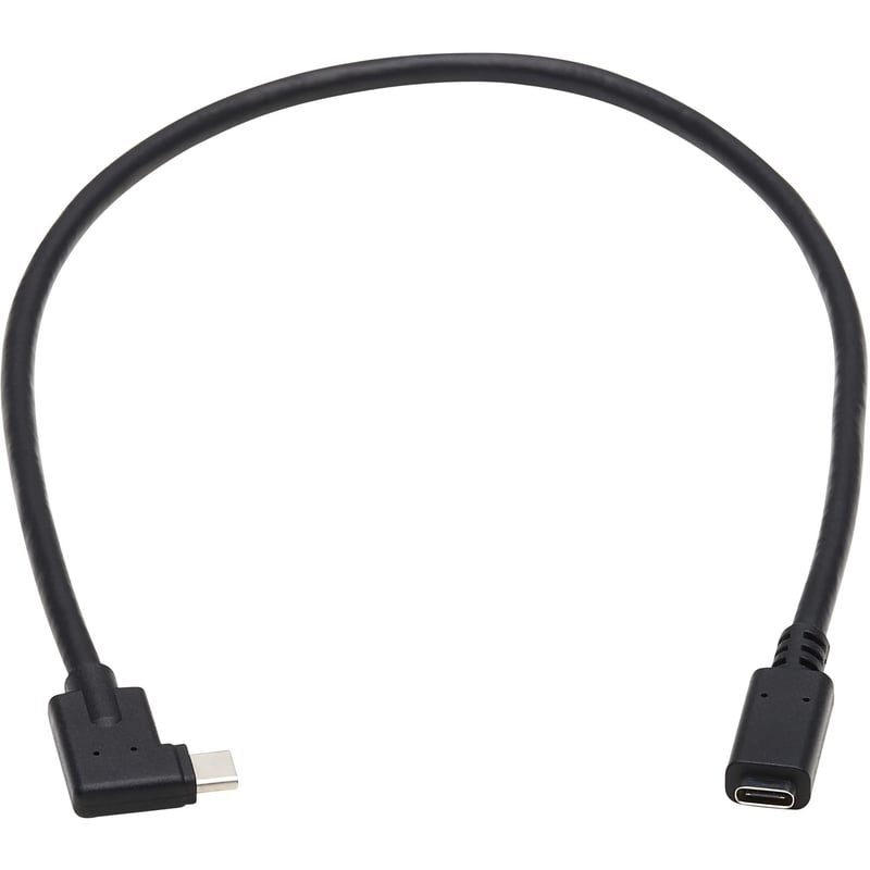 Eaton Tripp Lite Series USB-C Extension Cable (M/F) - USB 3.2 Gen 2 (10Gbps), Thunderbolt 3 Compatible, Right-Angle Plug, 20 in. (0.5 m) - Thumbnail 1