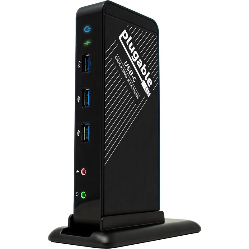 Plugable USB C Docking Station with Charging, Compatible with Thunderbolt 3 and USB-C MacBooks and Specific Windows, Chromebook, Linux Systems - Thumbnail 1