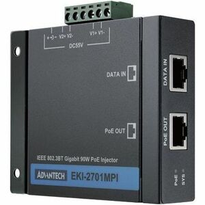 IEEE802.3BT GIGABIT 90W POE IINJECTOR INDUSTIAL PWR SUPPY - Thumbnail 1