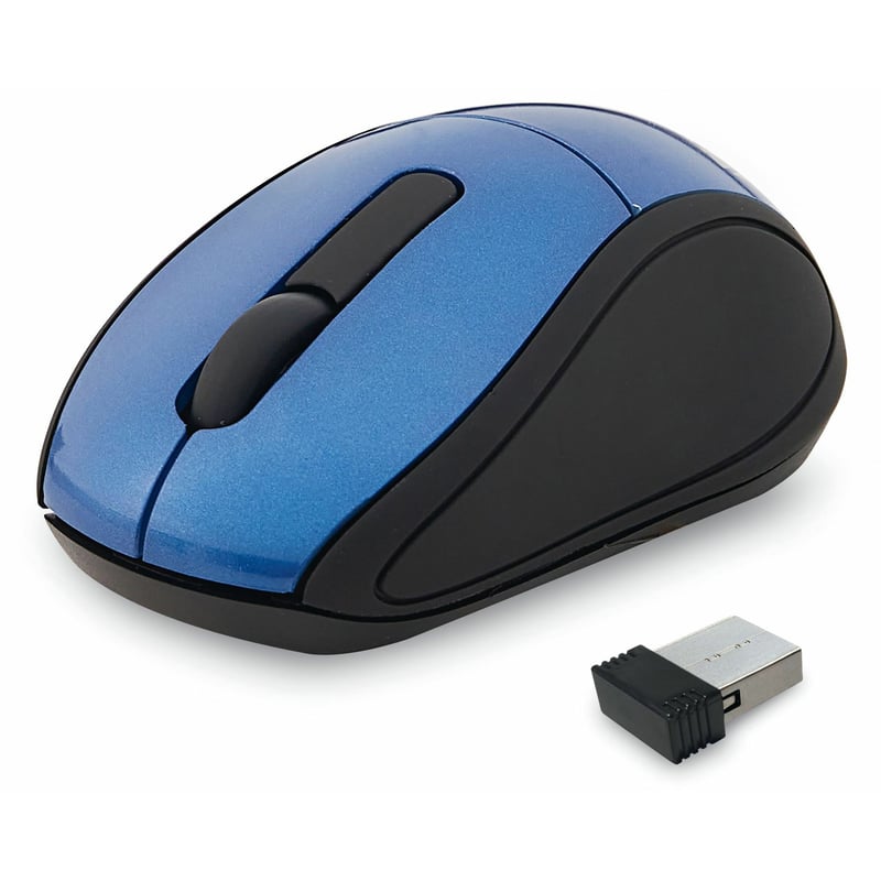 Verbatim Wireless Mini Travel Optical Mouse - Blue - Thumbnail 1
