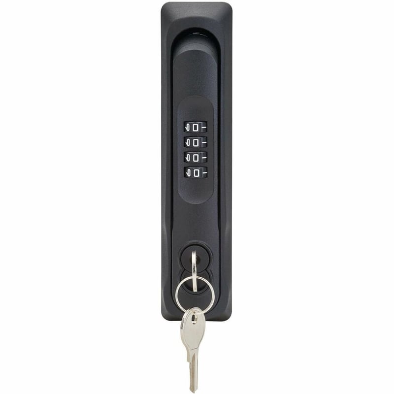 Eaton Tripp Lite Series SmartRack Locking Door Handle for Server Rack Cabinets - Front and Back Doors, 4-Digit Combination Lock, SFIC Lock Core, 2 Keys