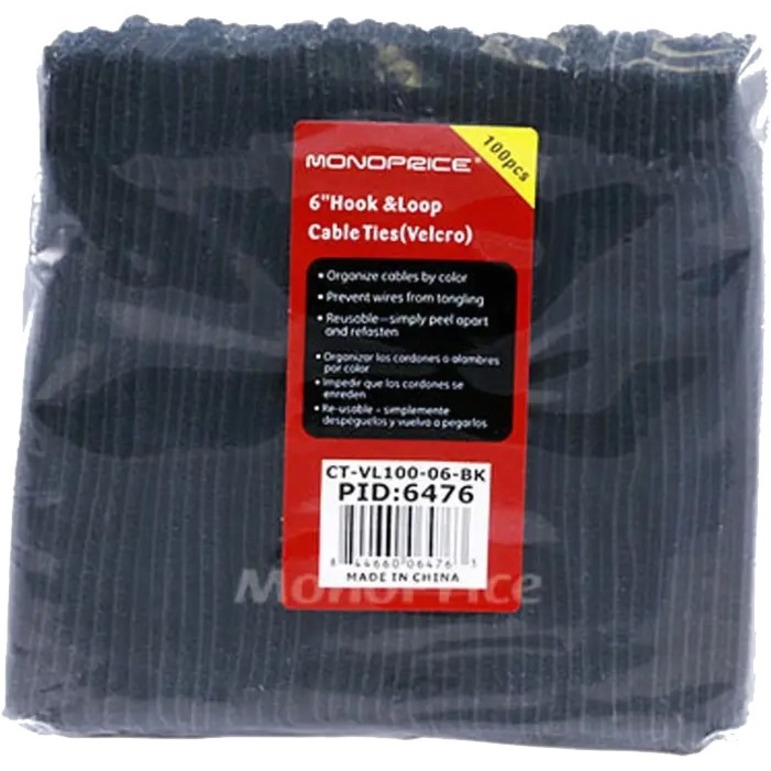 CABLE TIES_ 6-INCH_ 100PCS/PACK_ BLACK - Thumbnail 3
