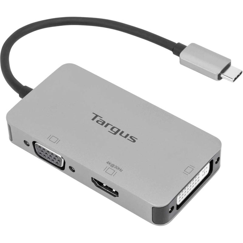 Targus USB-C Single Video Adapter with 4K HDMI/DVI/ VGA - Thumbnail 1