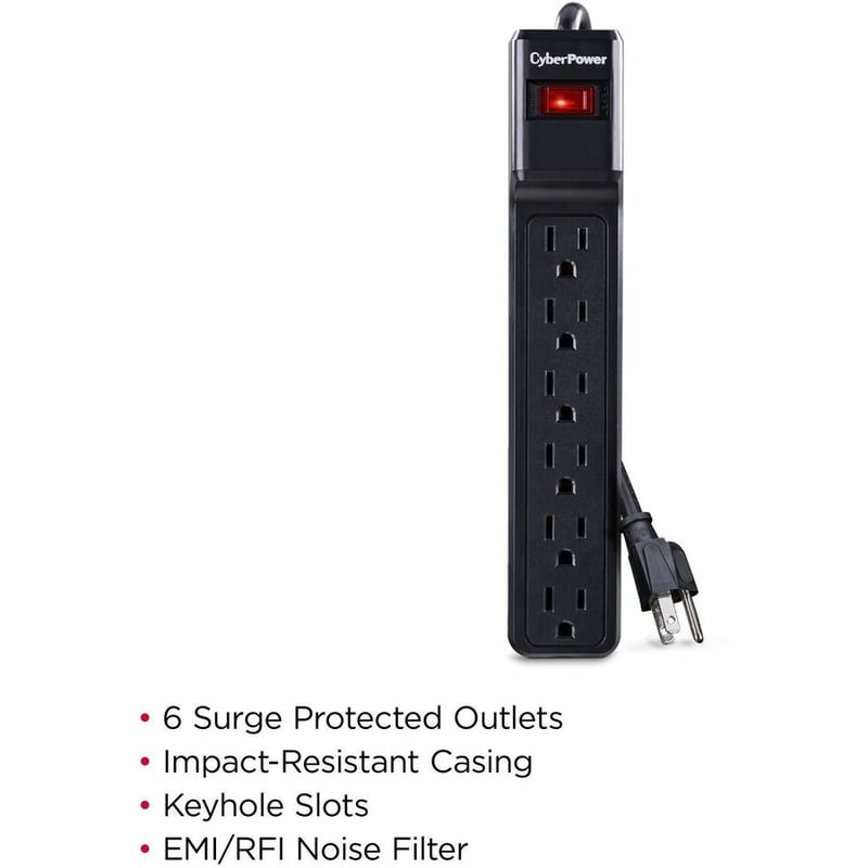 CyberPower CSB6012 Essential 6 - Outlet Surge with 1200 J - Thumbnail 2