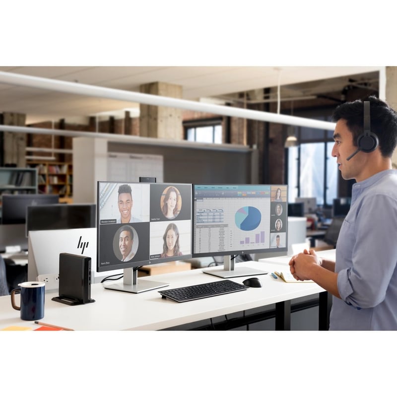 HP EliteOne 800 G6 All-in-One Computer - Intel Core i7 10th Gen i7-10700 - vPro Technology - 16 GB - 256 GB SSD - 23.8" Full HD Touchscreen - Desktop - Thumbnail 3