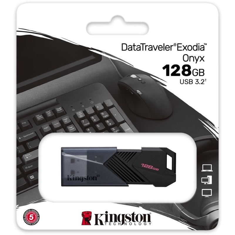 Kingston DataTraveler Exodia 128GB USB 3.2 (Gen 1) Type A Flash Drive - Thumbnail 2