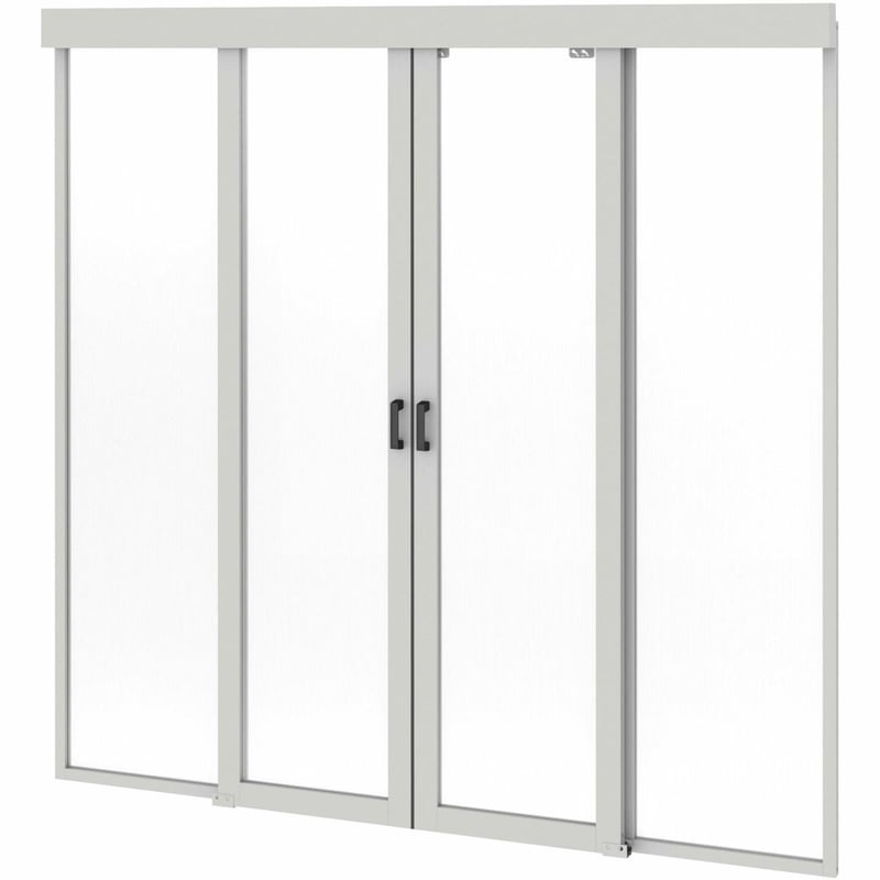 END-OF-ROW DOORS FOR RAPIDPOD A STEM - DUAL SLIDE 96INH X 48INW TAA