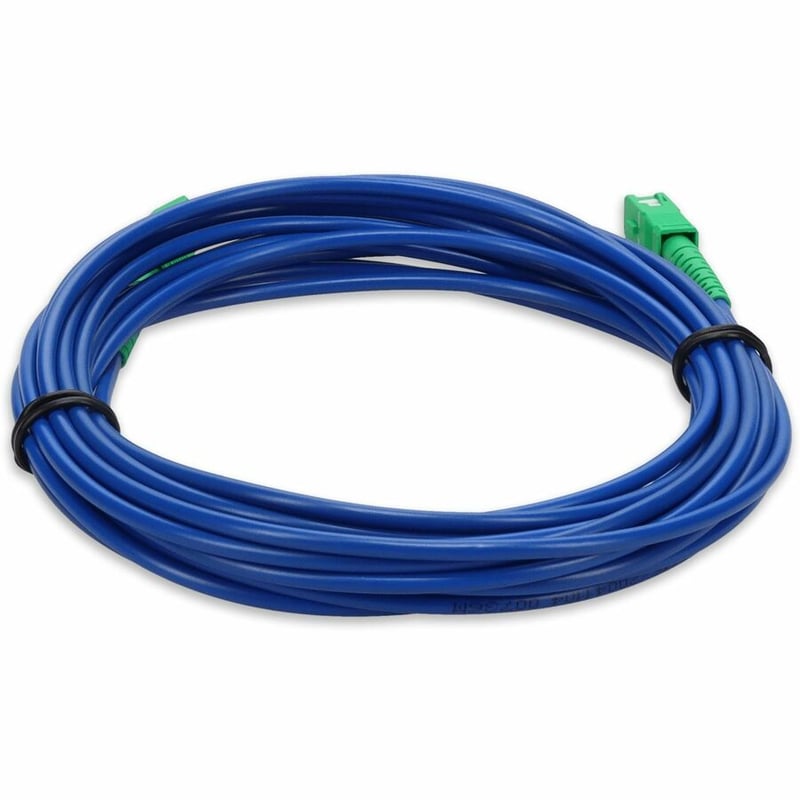 AddOn 3m ASC to ASC Blue OS2 Simplex Armored OFNR (Riser-Rated) SMF Fiber Patch Cable - Thumbnail 4
