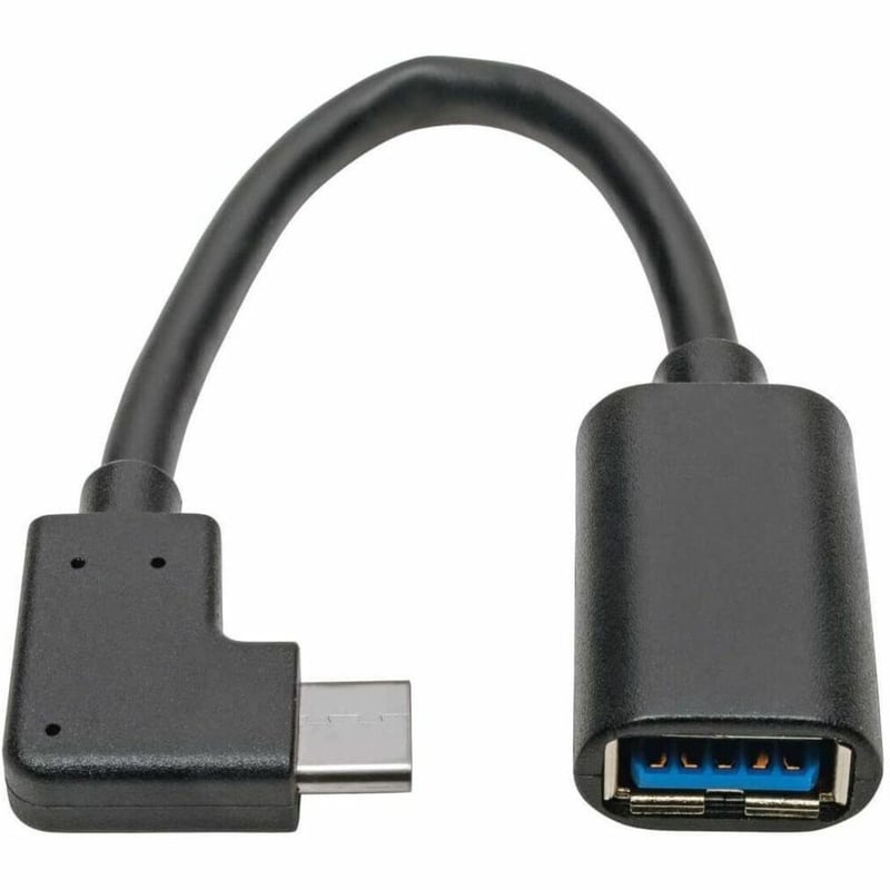 Tripp Lite by Eaton USB-C to USB-A Adapter (M/F) Right-Angle C USB 3.2 Gen 1 (5 Gbps) Thunderbolt 3 Compatible 6-in. (15.24 cm) - Thumbnail 1