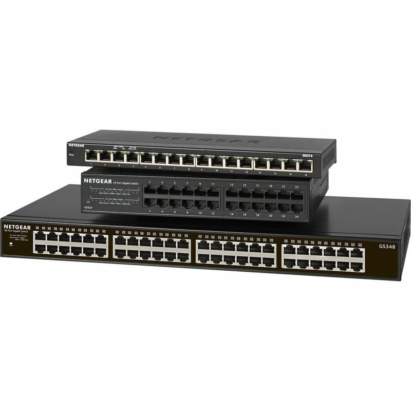 Netgear 48-port Gigabit Ethernet Rackmount Unmanaged Switch (GS348) - Thumbnail 2