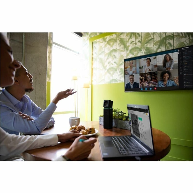 BOOM UNO (WHITE) VERTICAL VIDEOBAR - FULL HD 1080P CAMERA, HD SPEAKERPHONE, MICR - Thumbnail 2