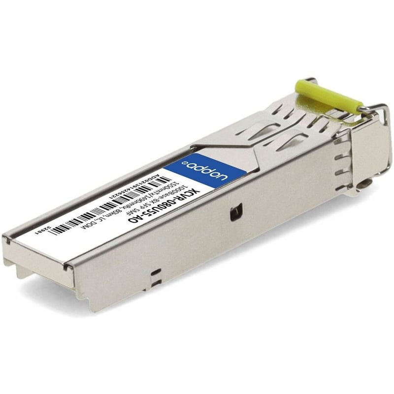 AddOn Ciena XCVR-080U55 Compatible TAA Compliant 1000Base-BX SFP Transceiver (SMF, 1550nmTx/1490nmRx, 80km, LC, DOM) - Thumbnail 5
