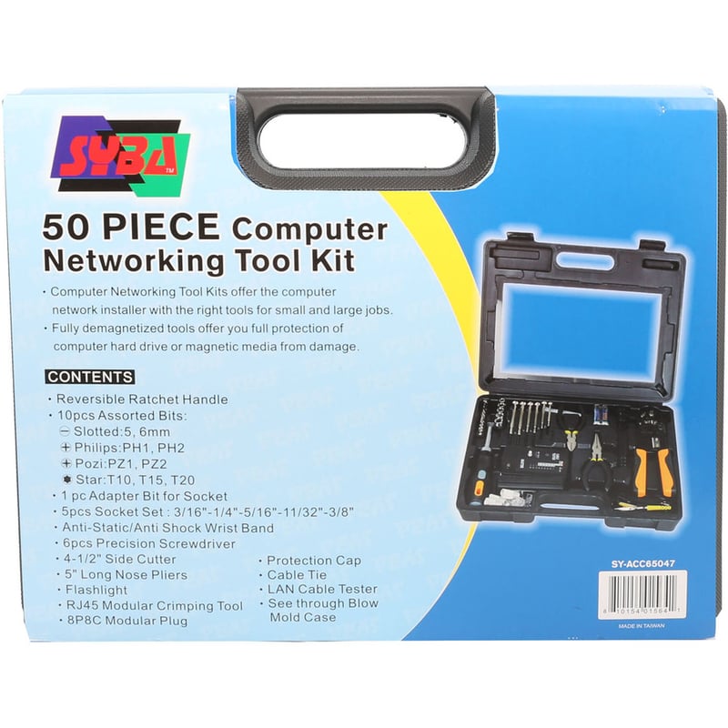 SYBA Multimedia 50 Pieces Computer and Networking Tool Kit - Thumbnail 3