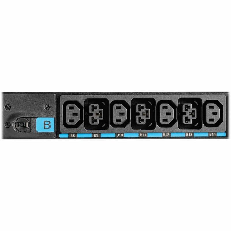 Eaton Basic G4 Rack PDU, 0U, 37U, universal input, 5-23kW, 16-55A, 200-415V, 42 outlets (24)C13 (18)C39, end entry power cord - Thumbnail 3