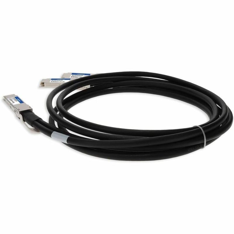 AddOn Cisco&reg; QDD-400-CU2M to Mellanox&reg; MCP7H60-W002R26 Compatible TAA Compliant 400GBase-CU QSFP-DD 400G to 2xQSFP56 200G PAM-4 Direct Attach Cable (Passive Twinax, 2m) - Thumbnail 3