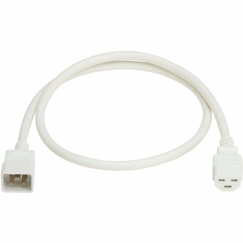 Eaton Tripp Lite Series Power Cord, C20 to C21 - Heavy-Duty, 20A, 250V, 12 AWG, 4 ft. (1.2 m), White - Thumbnail 2