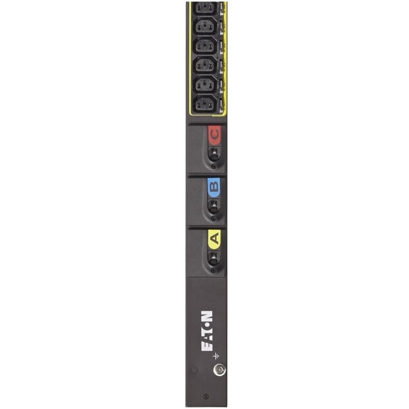 Eaton Metered Input rack PDU, 0U, 309-460P9 input, 17.3 kW max, 200-240V, 48A, 6 ft cord, Three-phase, Outlets: (38) C13 - Thumbnail 2