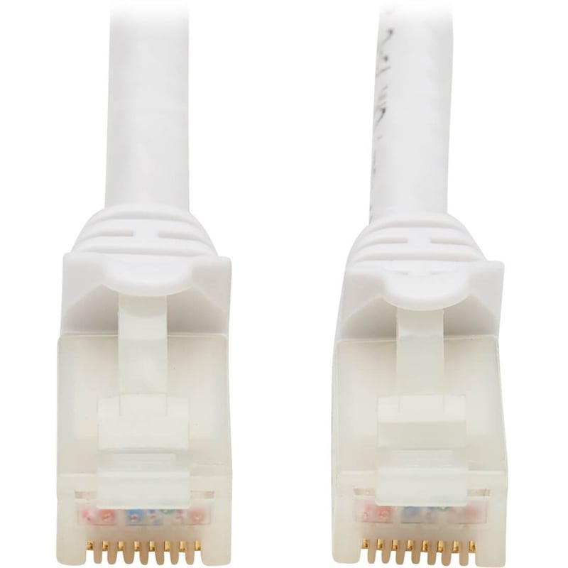 Eaton Tripp Lite Series Safe-IT Cat6a 10G Snagless Antibacterial UTP Ethernet Cable (RJ45 M/M), PoE, White, 7 ft. (2.13 m) - Thumbnail 1