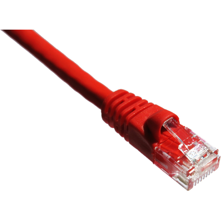 Axiom 50FT CAT5E 350mhz Patch Cable Molded Boot (Red) - Thumbnail 2