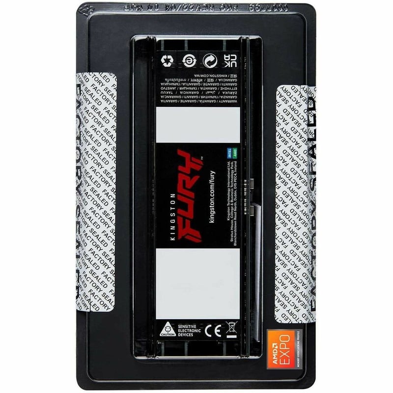 Kingston 128GB (4 x 32GB) DDR5 6400MT/s CL32 FURY Renegade Pro RDIMM Black EXPO - Thumbnail 2