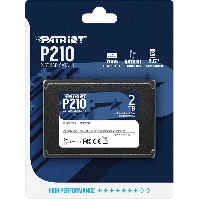PATRIOT P210 2TB SATA3 2.5 SSD - Thumbnail 4