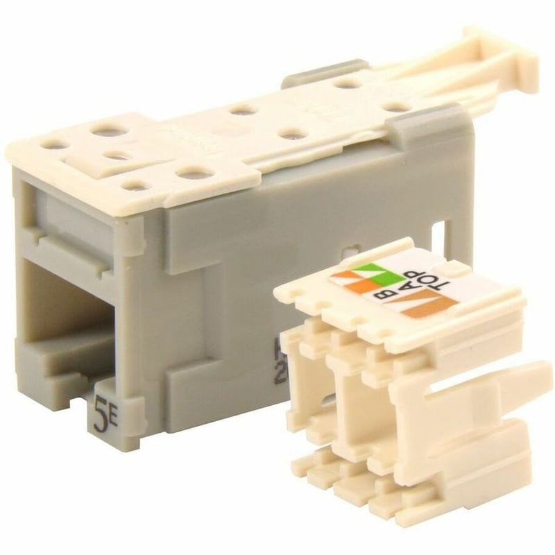 Ortronics Clarity High Density Jack (HDJ) CAT5E, T568A/B, Dark Gray - Thumbnail 2