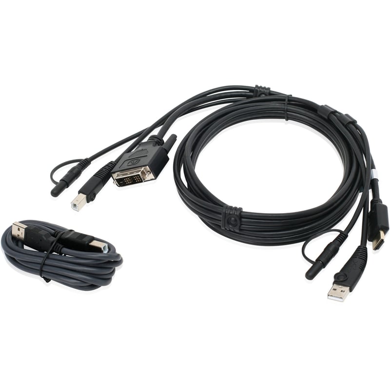 IOGEAR 6ft HDMI to DVI, USB KVM Cable Kit with Audio (TAA) - Thumbnail 2