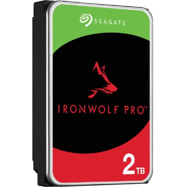 Seagate IronWolf Pro ST2000NT001 2 TB Hard Drive - 3.5" Internal - SATA (SATA/600) - Conventional Magnetic Recording (CMR) Method - Thumbnail 3