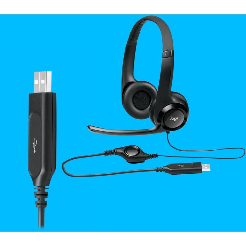 Logitech Padded H390 USB Headset - Thumbnail 5