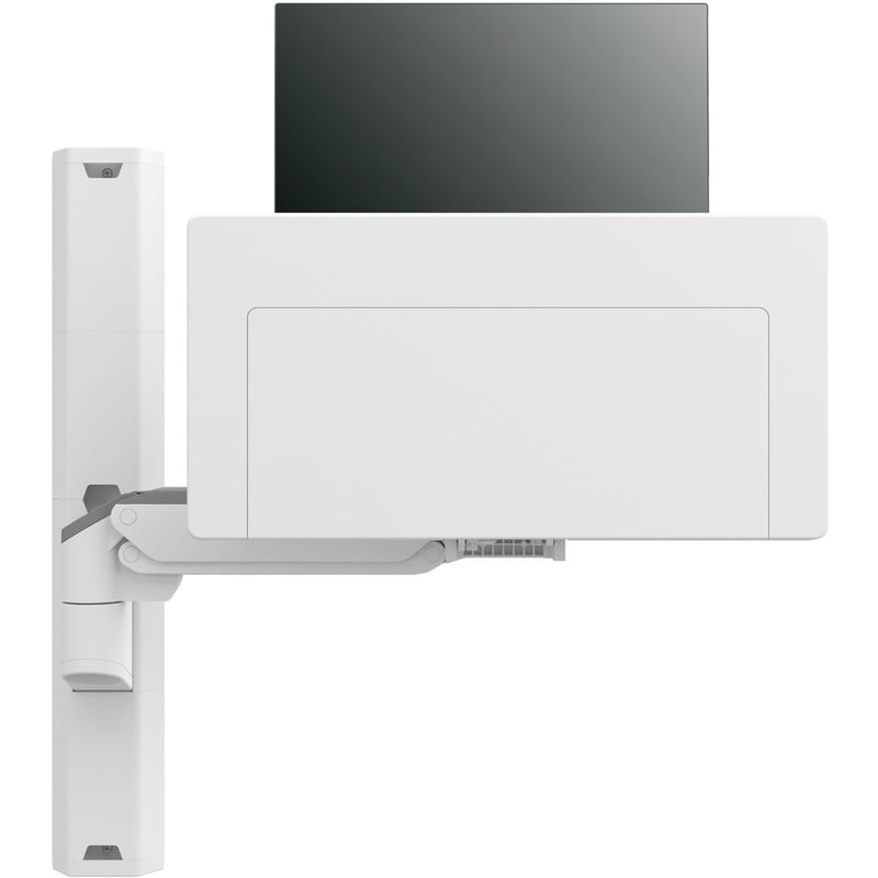 Ergotron CareFit Wall Mount for Keyboard, Monitor, Mount Extension, LCD Display - White - Thumbnail 2