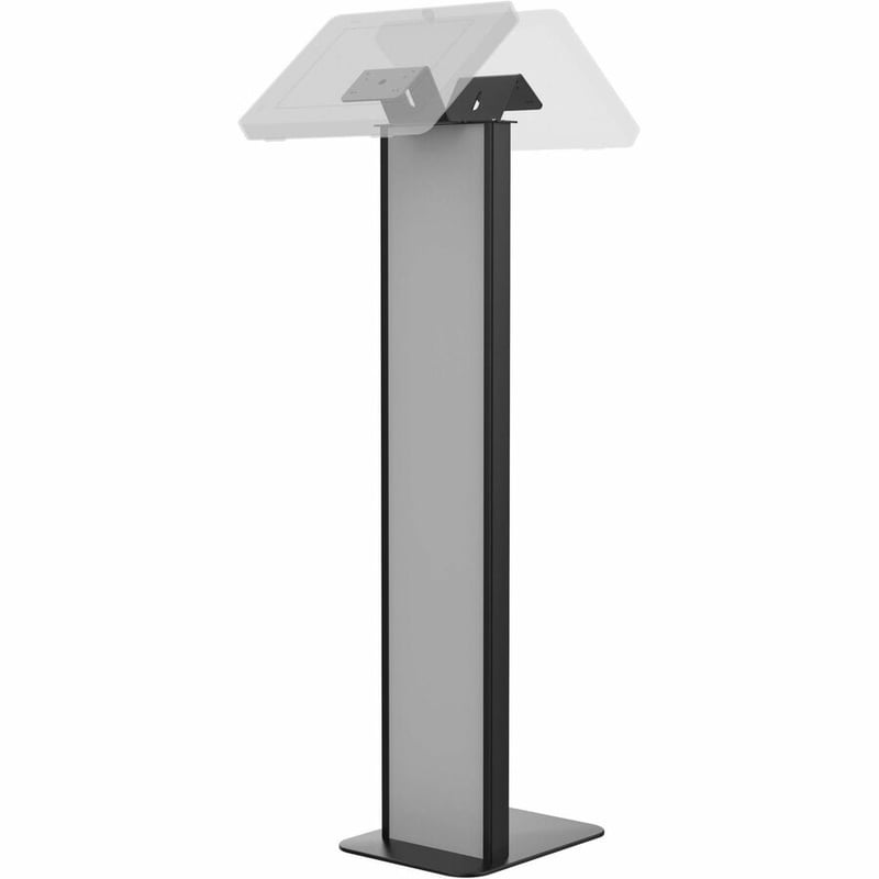 CTA Digital Premium Floor Stand Kiosk w/ Graphic Slots and Dual VESA Plates (Black) - Thumbnail 2