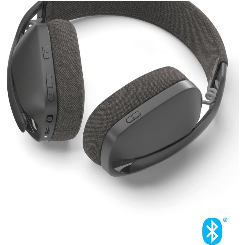 Logitech Zone Vibe 100 Lightweight Wireless Over-Ear Headphones, Graphite, 981-001256 - Thumbnail 4