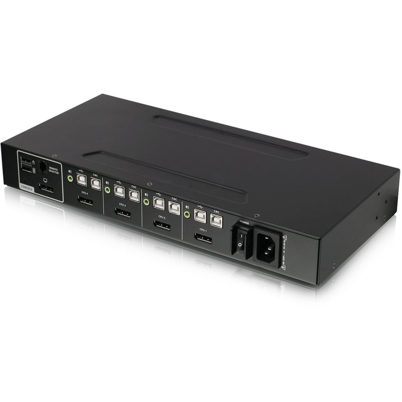 IOGEAR 4-Port Single View DisplayPort/HDMI Secure KVM Switch w/Audio and CAC support - Thumbnail 3