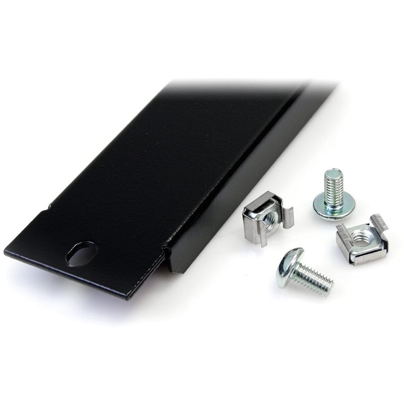 StarTech.com Blanking Panel " 1U " 19in " Steel " Black " Blank Rack Panel " Filler Panel " Rack Mount Panel " Rack - Thumbnail 2