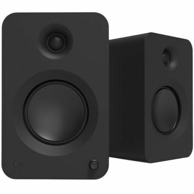 200W POWERED BOOKSHELF SPEAKERS HDMI ARC INPUT - MATTE BLACK PAIR - Thumbnail 1