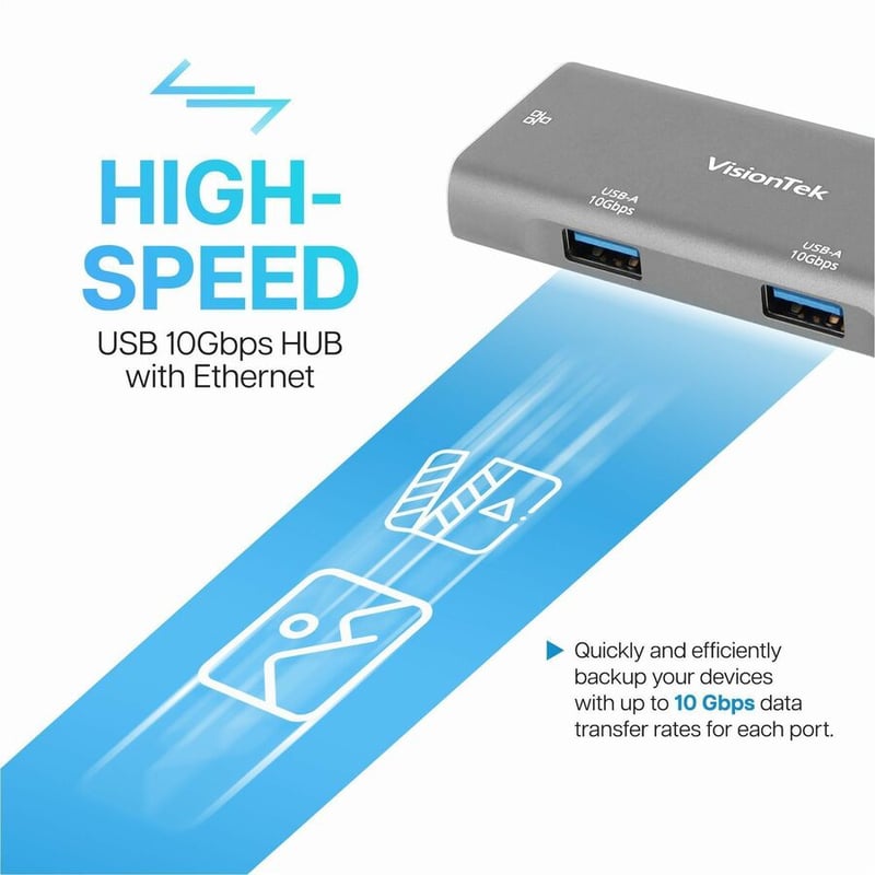 VisionTek USB-C Hub (2x USB-A 10Gbps | 2x USB-C 10Gbps) - Thumbnail 3