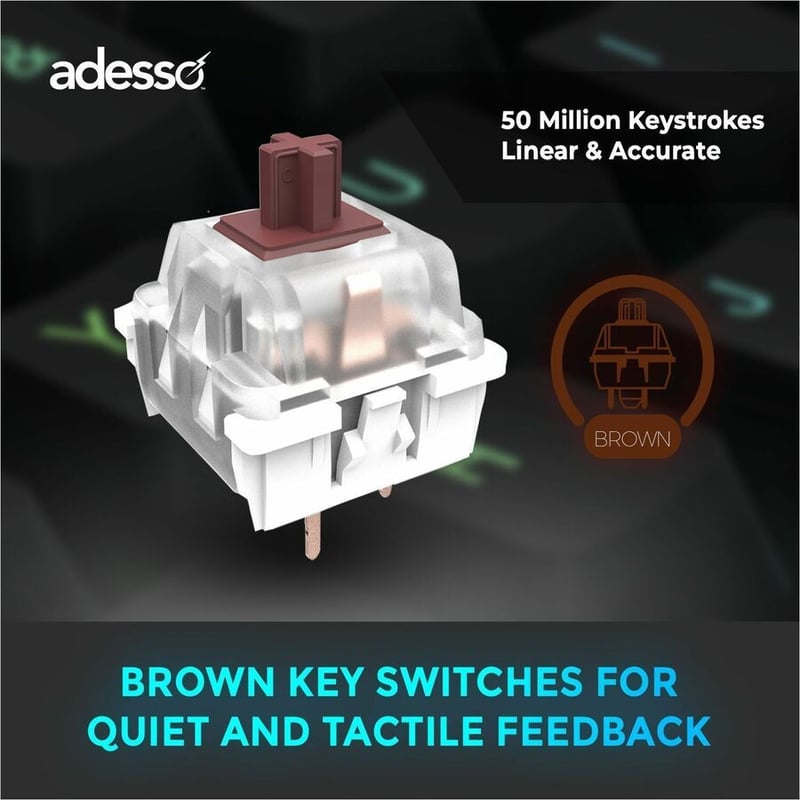 MULTIOS MECH VIA ILUM KEYBOARD W/COPILOT AI HOTKEY USB - Thumbnail 2