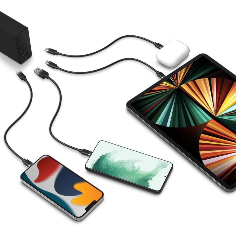 mophie speedport 120 120W 4-port GaN fast charger for Laptops, Smartphones, Tablets, USB-C and USB-A devices - Thumbnail 3